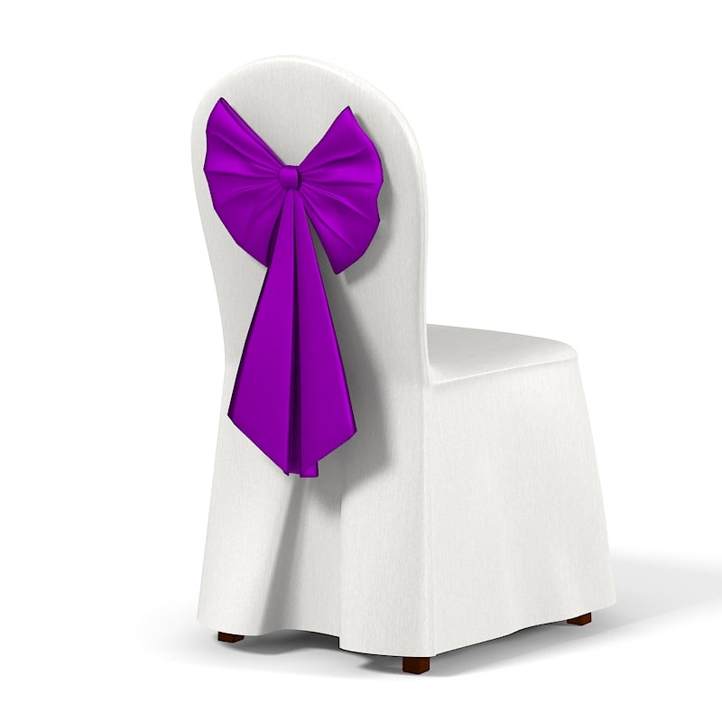 wedding dining chair 3d model